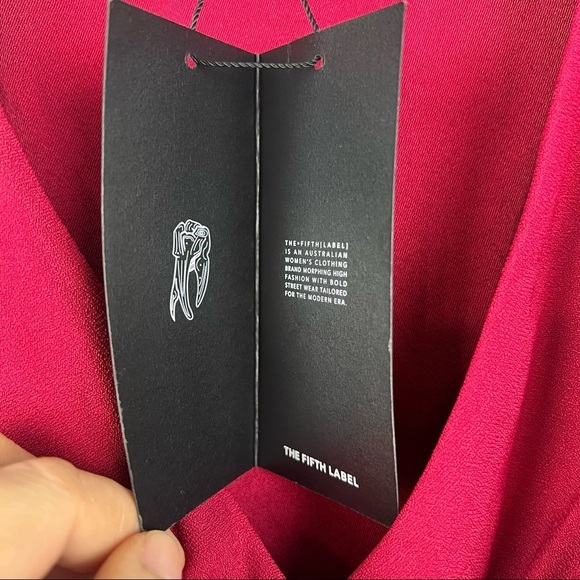 THE FIFTH LABEL Chemistry Long Sleeve Wrap Top, Red, Size XXS, NWT! - Picture 6 of 11